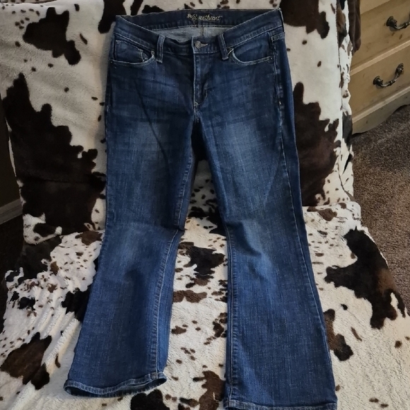 Old Navy Blue Boot Cut Jeans Medium-Dark Wash - Picture 1 of 12